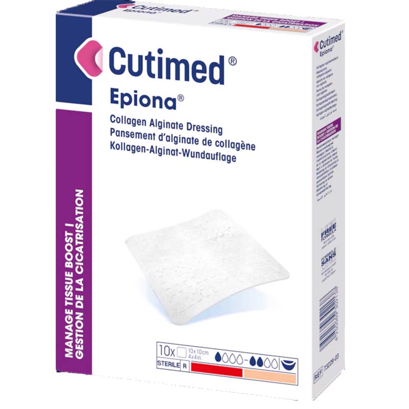 Cutimed Epiona Collagen Alginate Dressing, 8" x 8" - REPLACES BI7322702