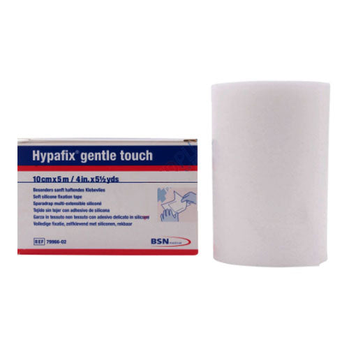 Leukoplast Hypafix Skin Sensitive Soft Silicone, 4" x 5.5 yd (10cm x 5m)