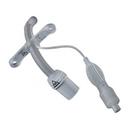Smiths Medical ASD, Inc. Bivona FlexTend TTS Plus Pediatric V Neck Flange Tracheostomy Tube, Size 5.5
