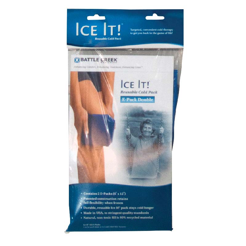 Ice It! ColdComfort Cold Therapy Refill, E-Pack Double, 6" x 12", 2 ct