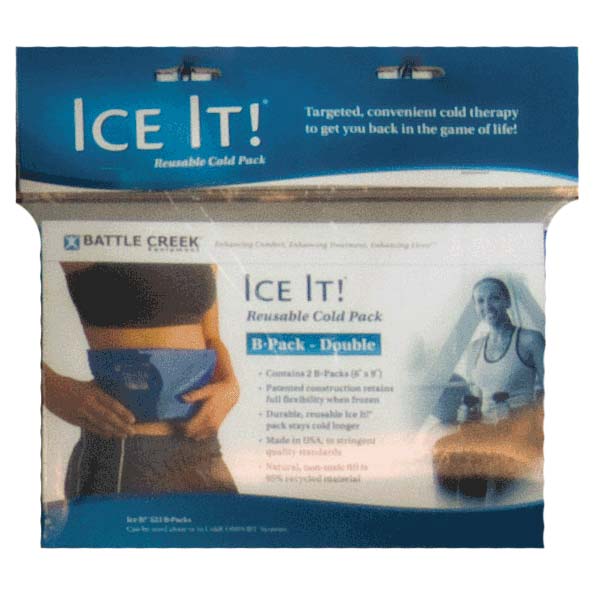 Ice It! ColdComfort Cold Therapy Refill, B-Pack Double 6" x 9"