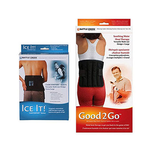 Back Pain Kit with Electric Moist Heat and Cold Therapy