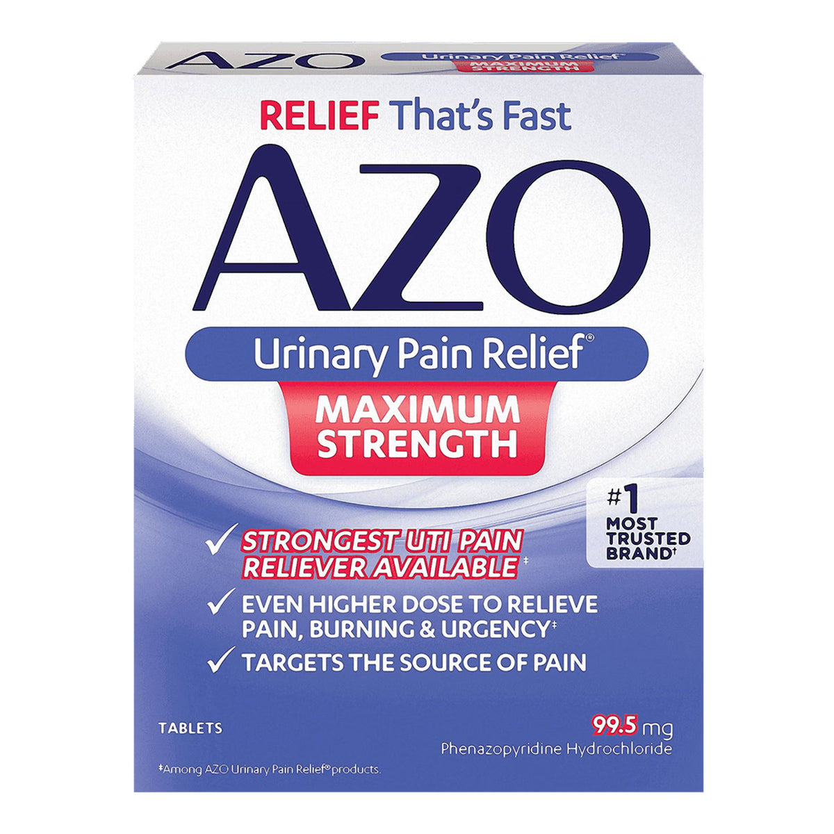 AZO® Maximum Strength Phenazopyridine Urinary Pain Relief, BX/1