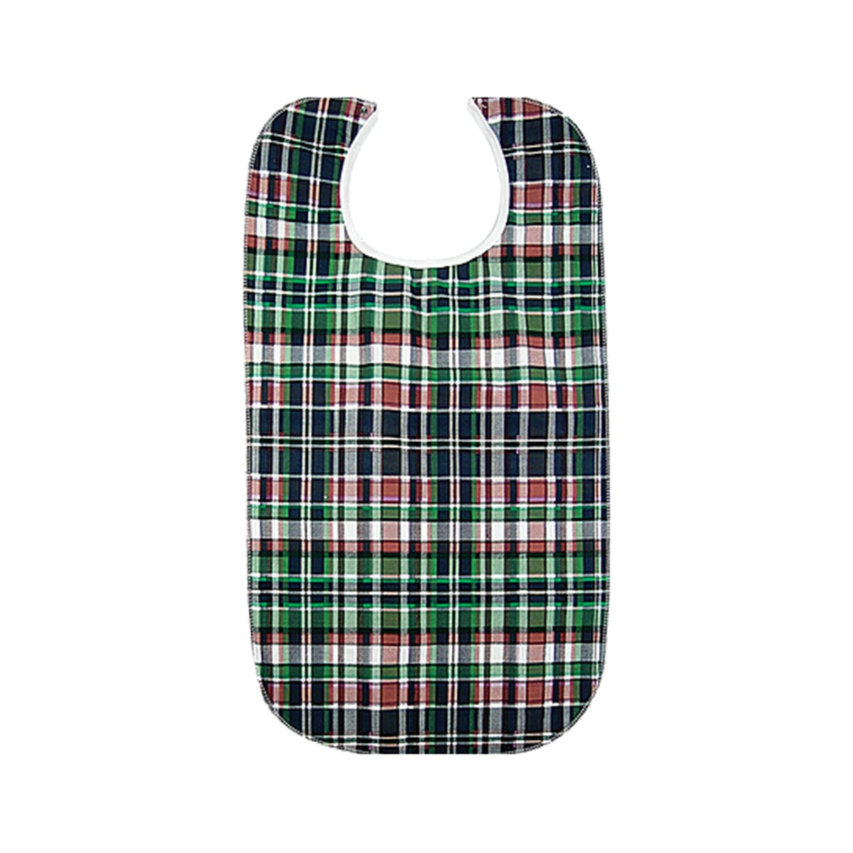 Beck's Classic Quilted Adult Bib, Highland Blue Plaid, 18 x 34 Inch, EA/1