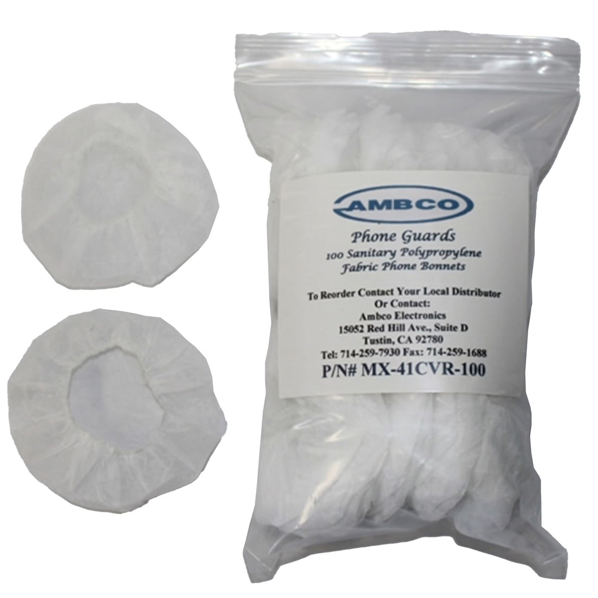 Ambco Sanitary Headset Cover for use with Maico MX-41/AR Audiometer Headset, BG/1