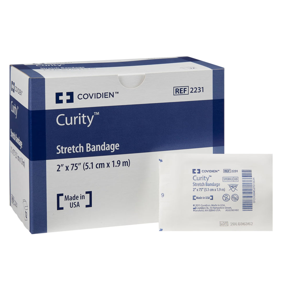 Curity™ Sterile Conforming Bandage, 2 x 75 Inch, 1-Ply, BG/12