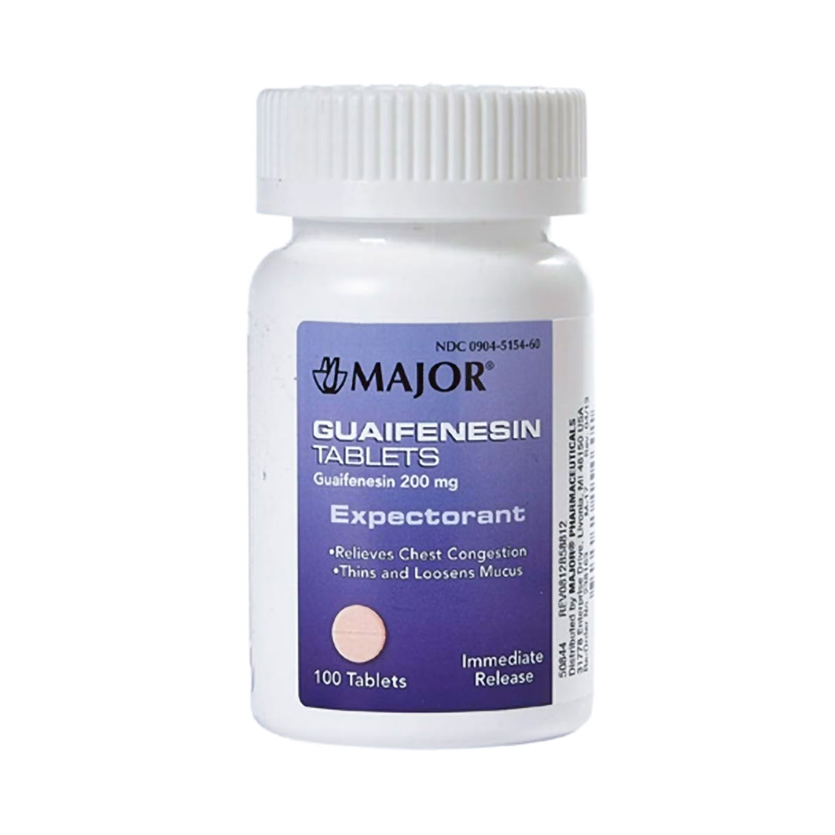 Major® Guaifenesin Cold and Cough Relief, BT/1