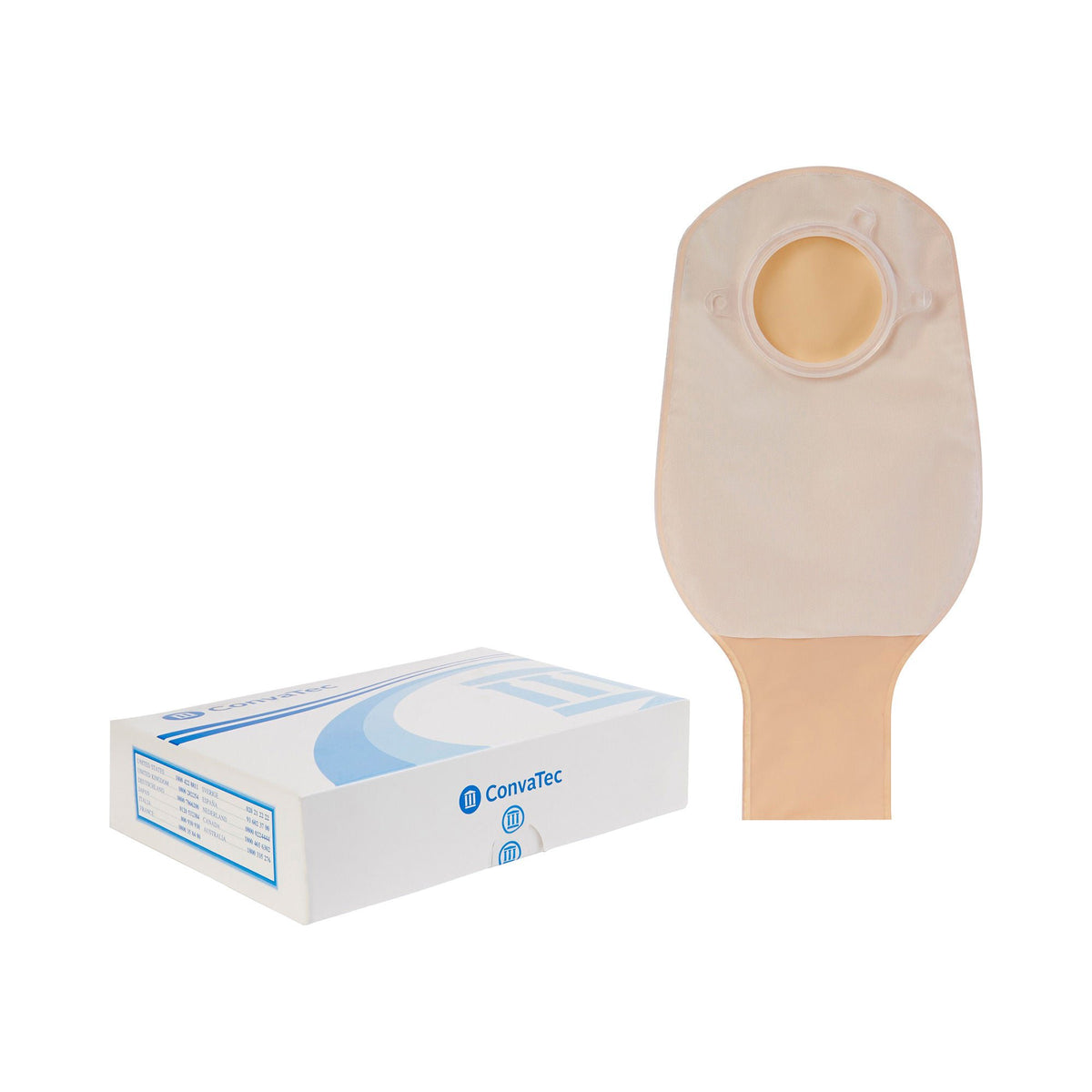 Sur-Fit Natura® Two-Piece Opaque Colostomy Pouch, 12-Inch Length, 2¼ Inch Flange, BX/10