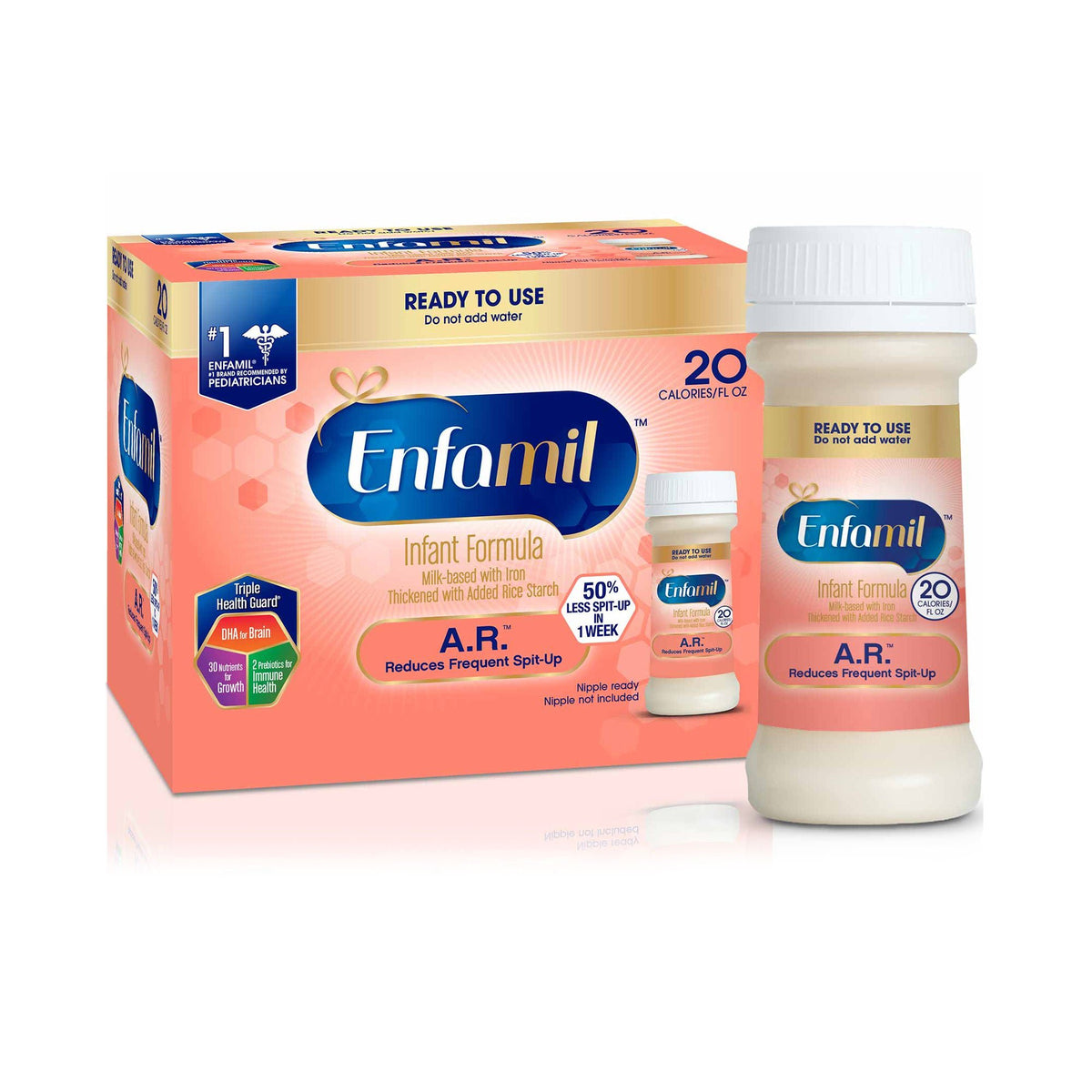 Enfamil® A.R.™ Ready to Use Infant Formula, 2-ounce bottle, CS/48