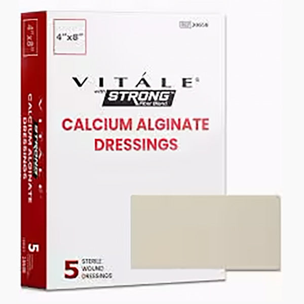 Vitale STRONG Calcium Alginate Dressings, 4" x 8", EA/1