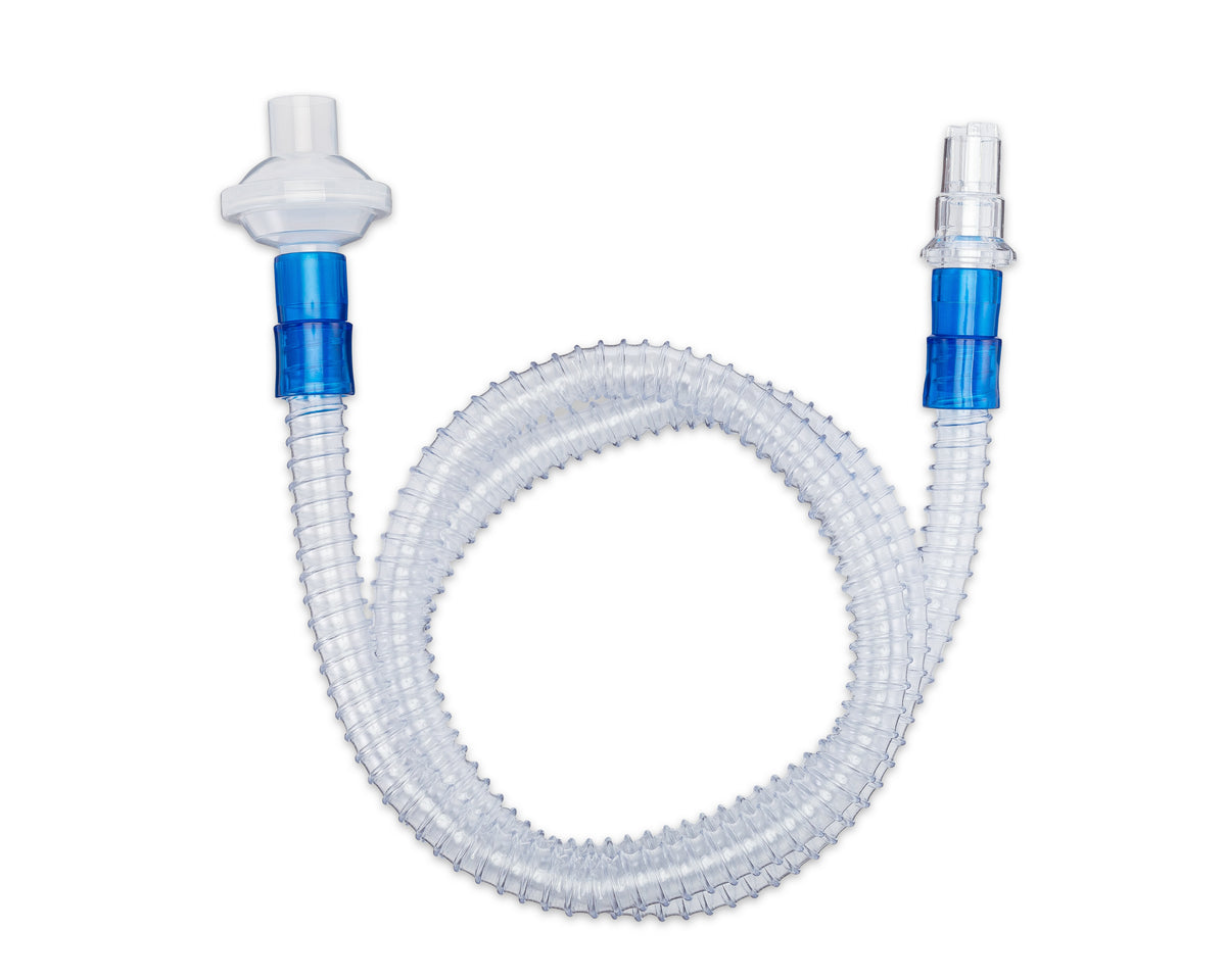 CircuitLife LLC Passive Breathing Circuit wth Whisper Swivel and Filter, Adult, 6 ft