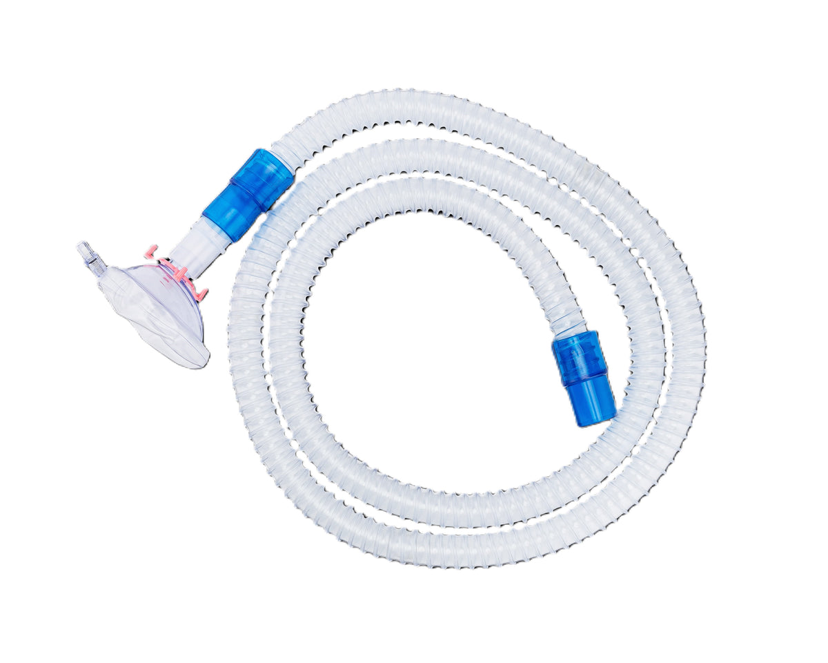 CircuitLife Cough Assist Smoothbore Breathing Circuit and Mask, Infant, 22mm, 6 ft