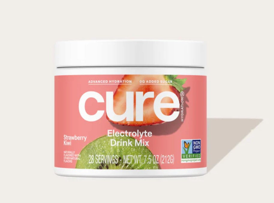 Cure Hydrating Electrolyte Mix Jar - Strawberry Kiwi, 28 ct, EA/1