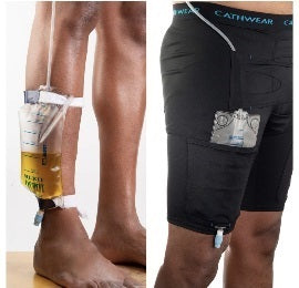 CathWear medical underwear with urinary leg bag/drainage bag holder, Medium, EA/1