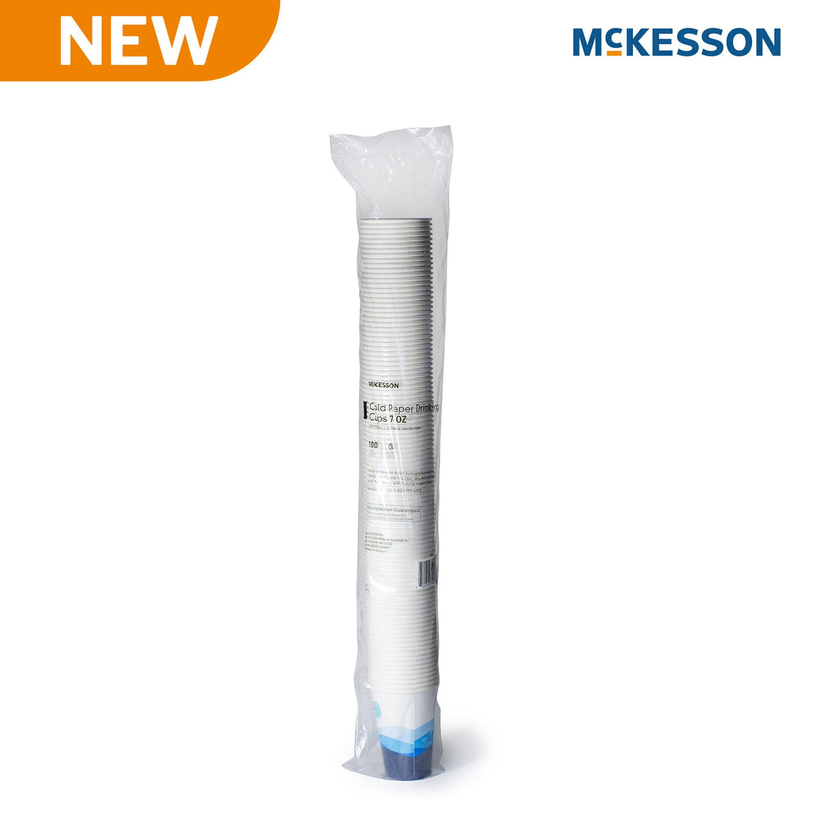 McKesson Paper Cup for Cold Beverages, Blue Mountain Print, 7-ounce Capacity, CS/2000