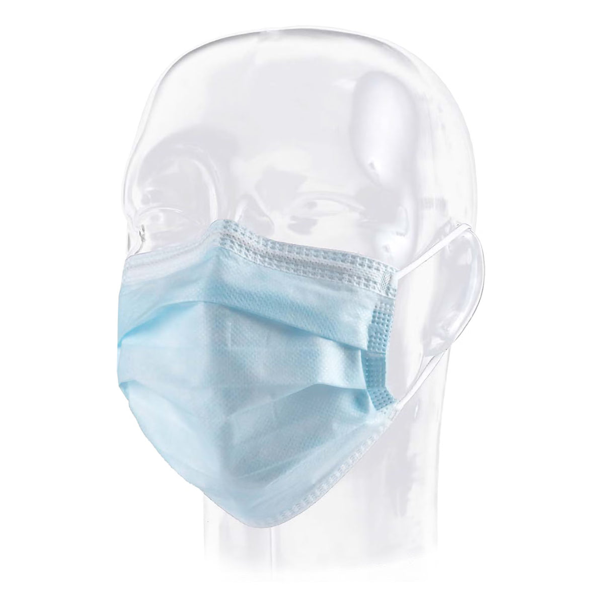 Precept® Pleated Procedure Mask, Blue, One Size Fits Most, CS/500