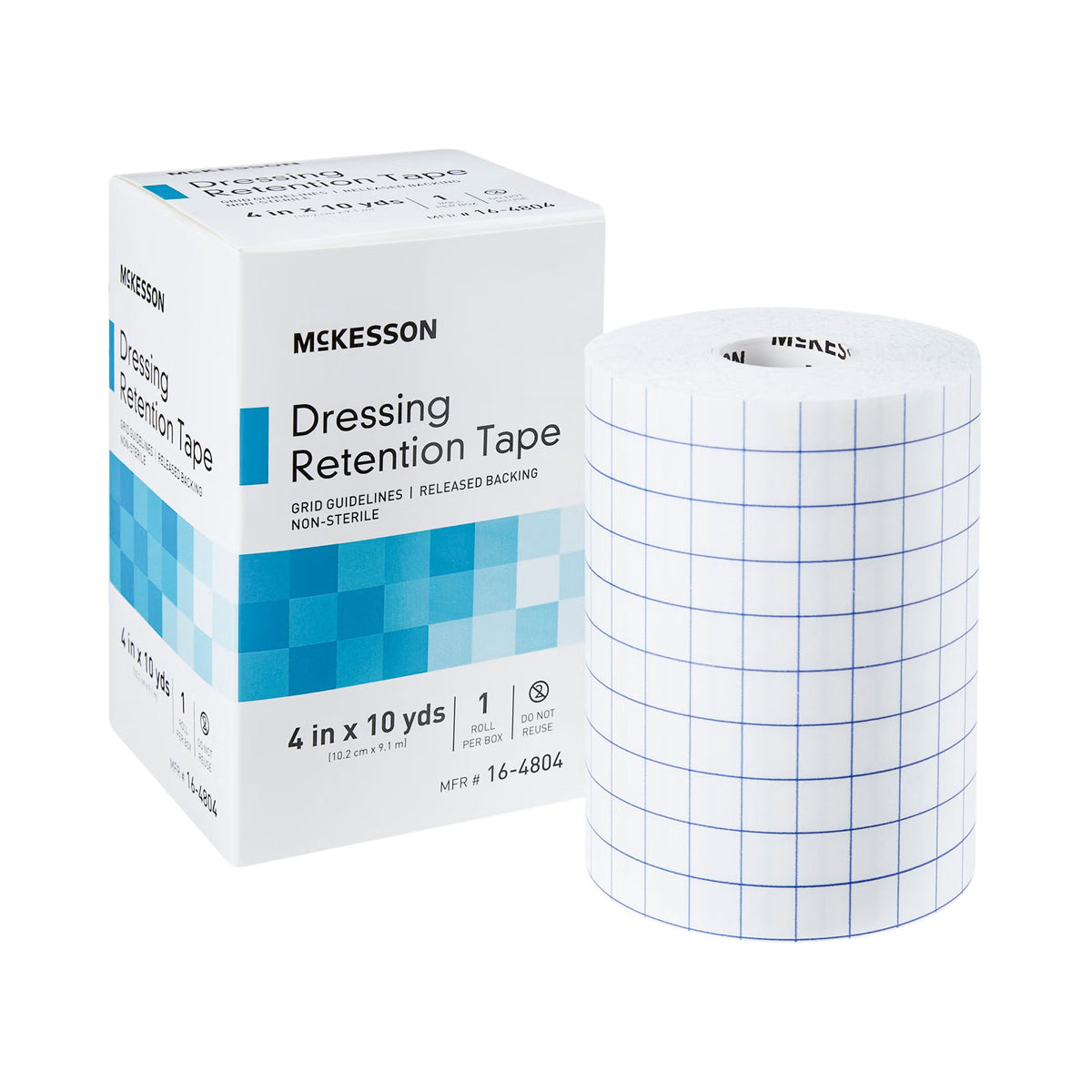 McKesson Nonwoven Fabric Dressing Retention Tape, 4 Inch x 10 Yard, BX/1