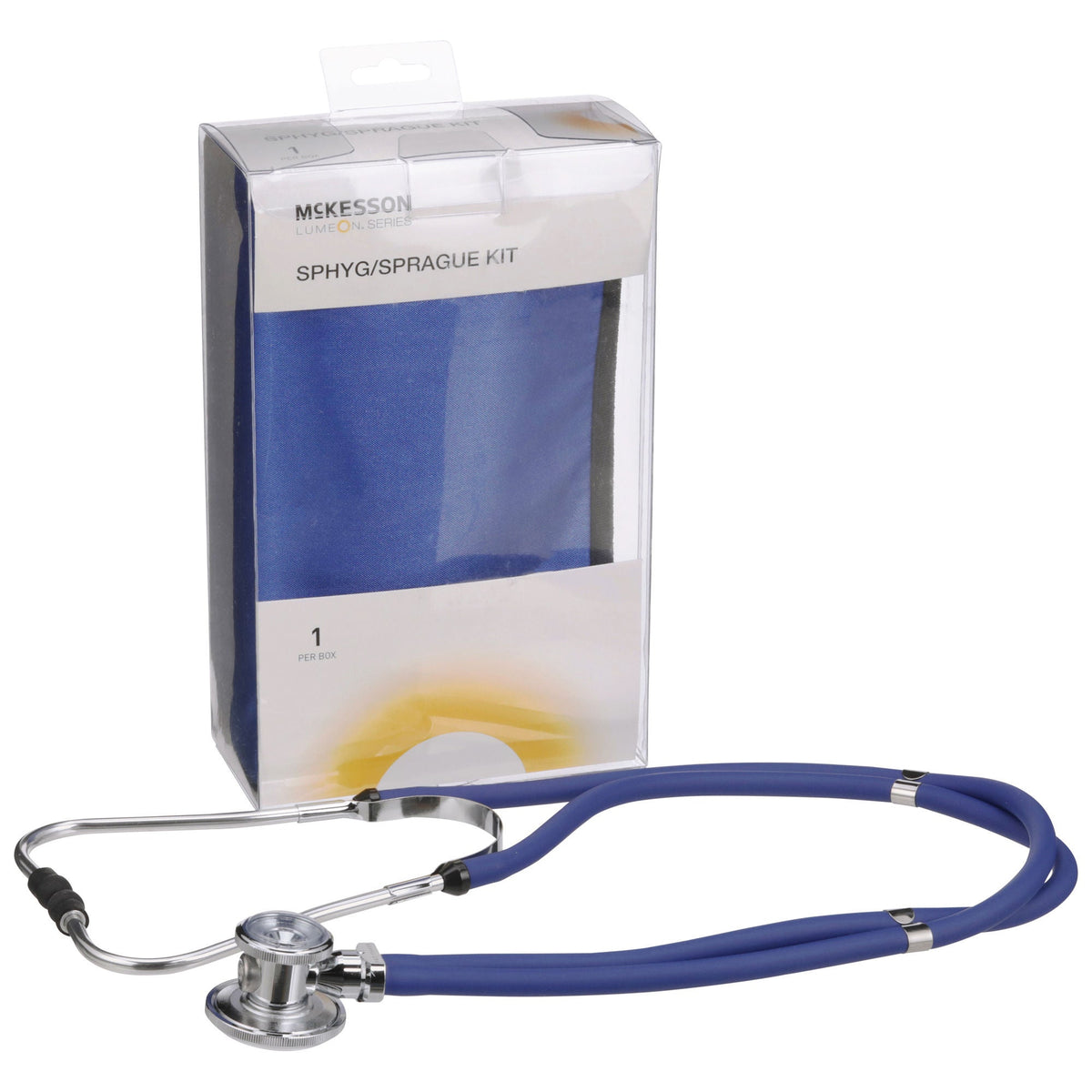 McKesson Lumeon™ Aneroid Sphygmomanometer/Sprague Kit, Blue, CS/10