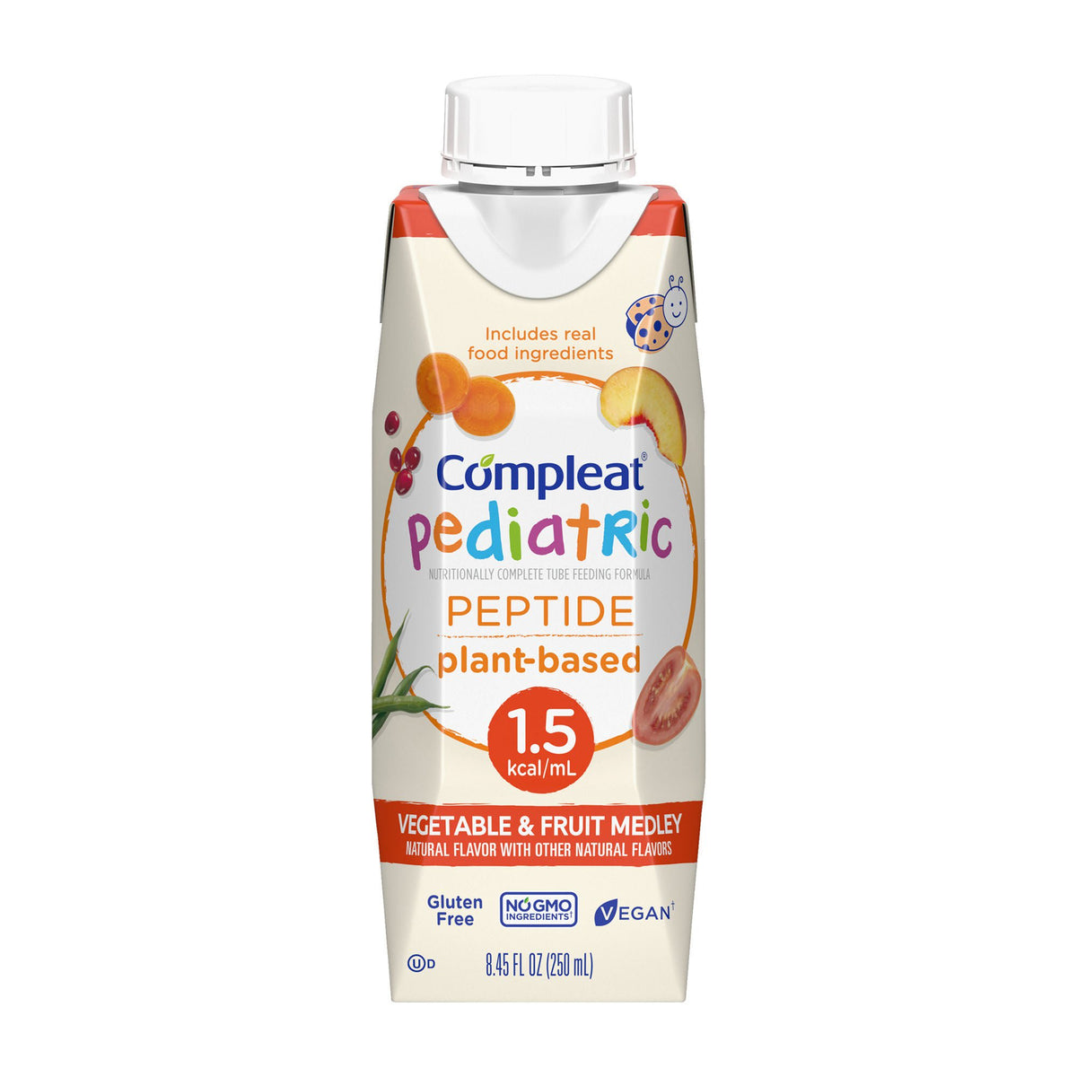 Compleat® Peptide 1.5 Nutritionally Complete Tube Feeding Formula, 8.45-oz., CS/24