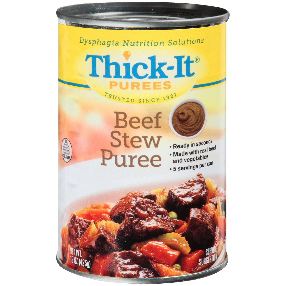 Thick-It® Purée Beef Stew Thickened Food, 15-ounce Can, EA/1
