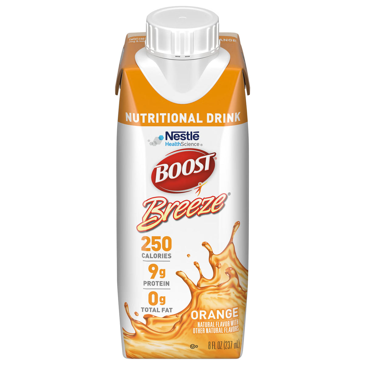 Boost Breeze® Orange Nutritional Drink, 8-ounce Carton, CS/24