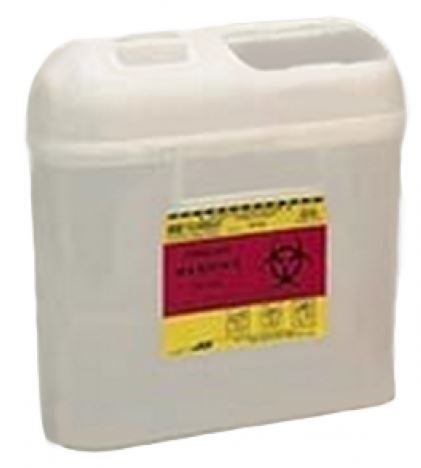 BD Sharps Container, 5.4 Quart, 11-7/10x 11-3/5 x 4-1/2 Inch, CS/12