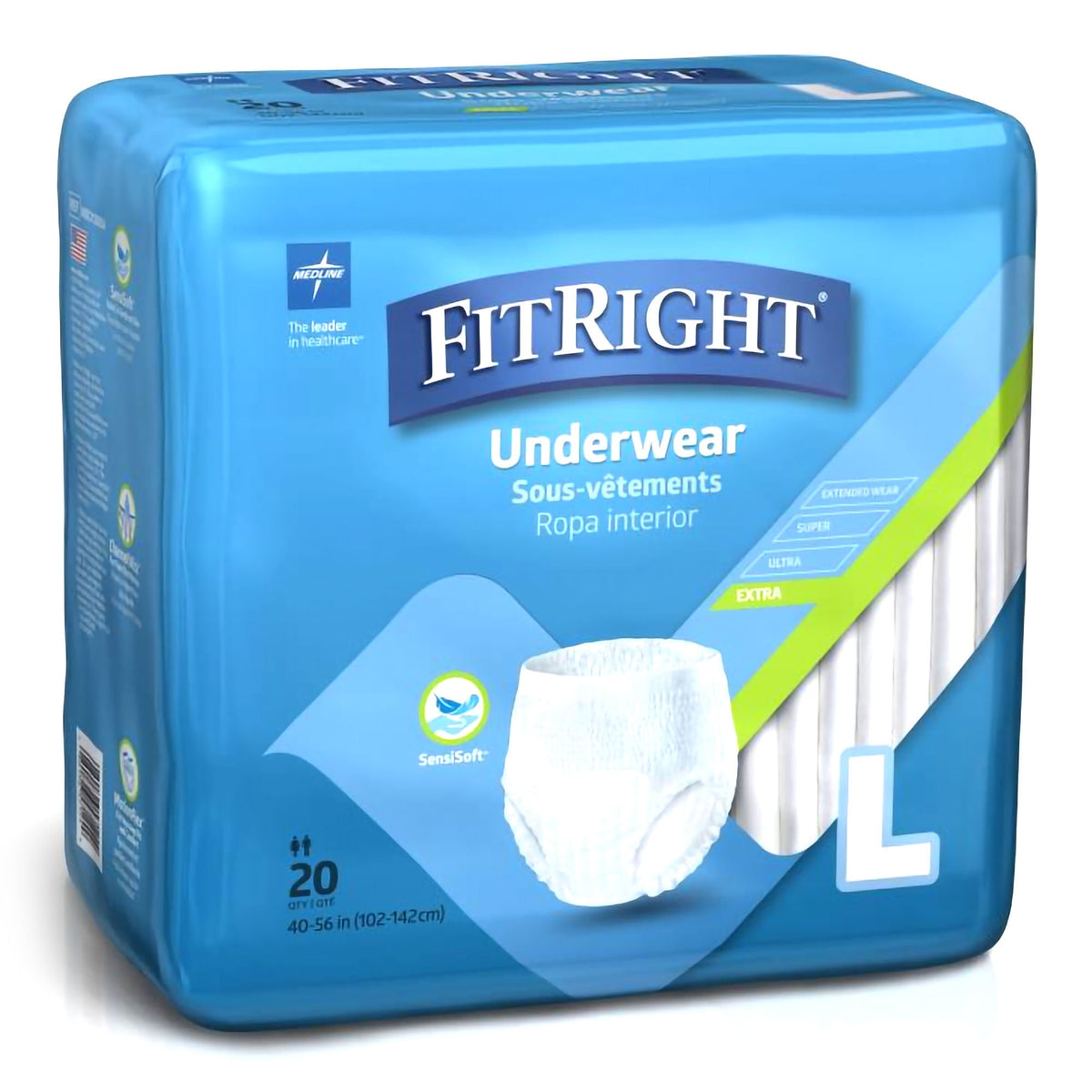 UNDERWEAR, PROT X UNSX WHT LG 40-56 (20/BG 4BG/CS), BG/20