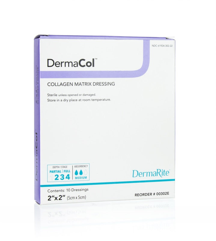 DermaCol Collagen Matrix Wound Dressing, 2" x 2", EA/1