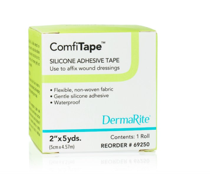 ComfiTape Silicone Adhesive Tape, 2" x 5 yds, BX/1