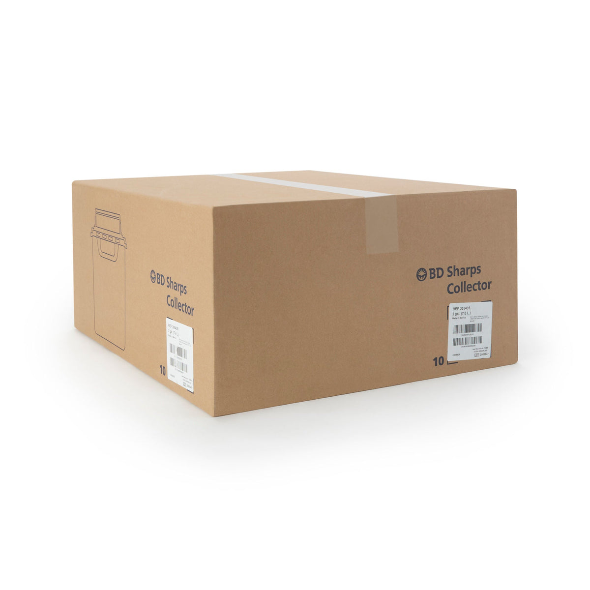 BD Multi-purpose Sharps Container, 12-1/2 x 10-7/10 x 6 Inch