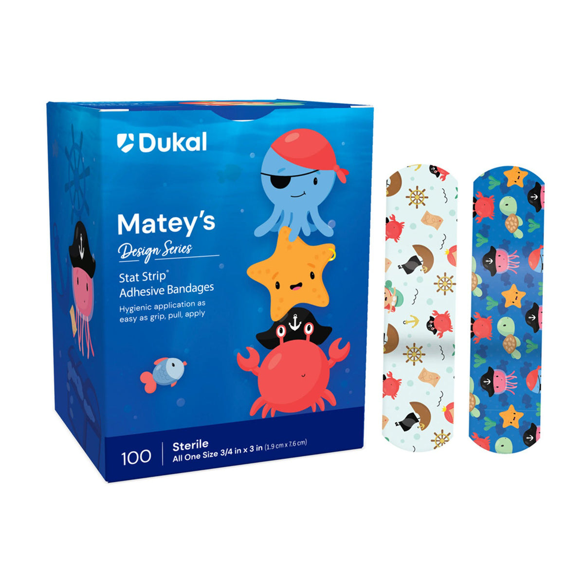 STAT STRIP, MATEY'S STR 3/4"X3" (100/BX 12/BX CS), BX/100