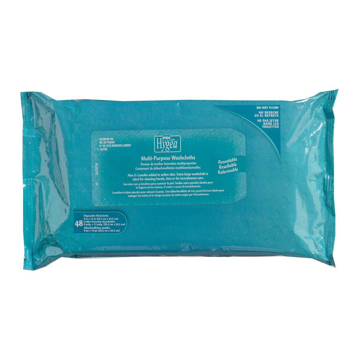 Hygea® Scented Multi-Purpose Personal Cleansing Wipe, 8 x 12 Inch, CS/576