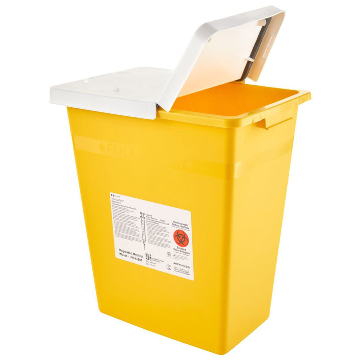 SharpSafety™ Chemotherapy Waste Container, 8 Gallon, 15.5 x 17.5 x 11 Inch, EA/1