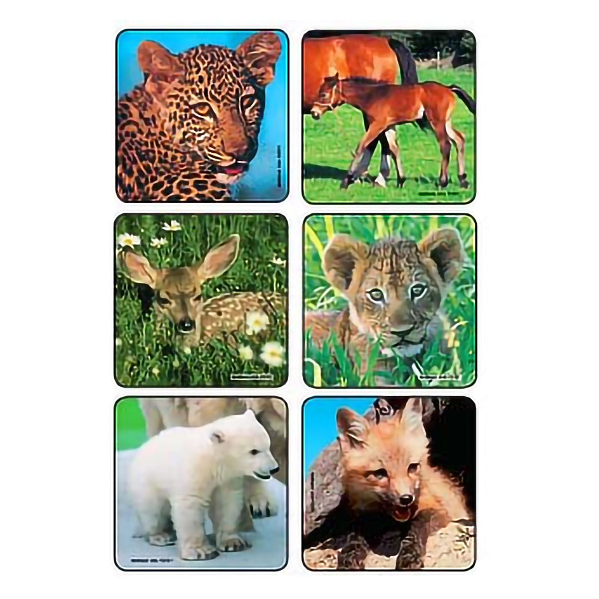 STICKER, BABY ANIMALS (90/PK), PK/90