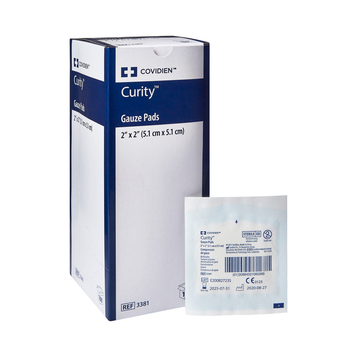 Curity™ Sterile Gauze Sponge, 2 x 2 Inch, 12-Ply, CT/100
