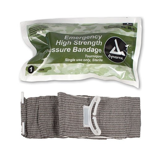 Trauma Pressure Dressing with Wrap 4 Inch Width Closure Bar Gray Sterile Standard Compression