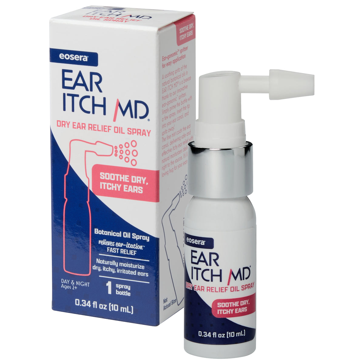 Ear Itch MD Dry Ear Relief Oil Spray, 0.34 oz