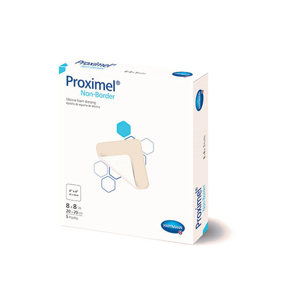 Proximel Silicone Foam Dressing with No Border, 8" x 8", EA/1
