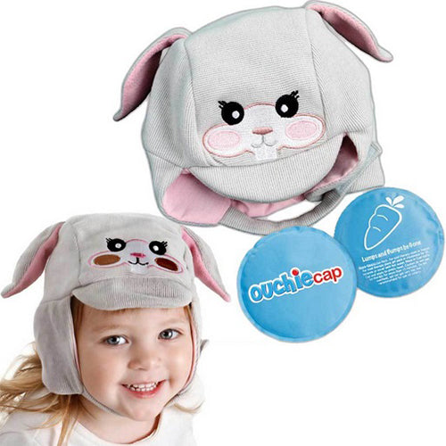 Cool Gel N Cap Kids Ice and Heat Packs with First Aid Cap, Tulip The Bunny