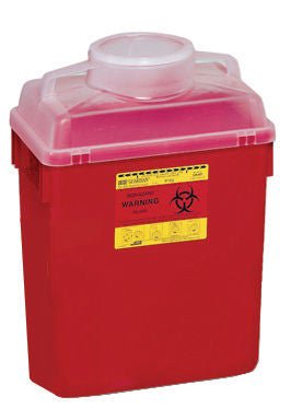 BD Multi-purpose Sharps Container, 6 Gallon, 17.5 x 12.8 x 8.8 Inch, CS/12