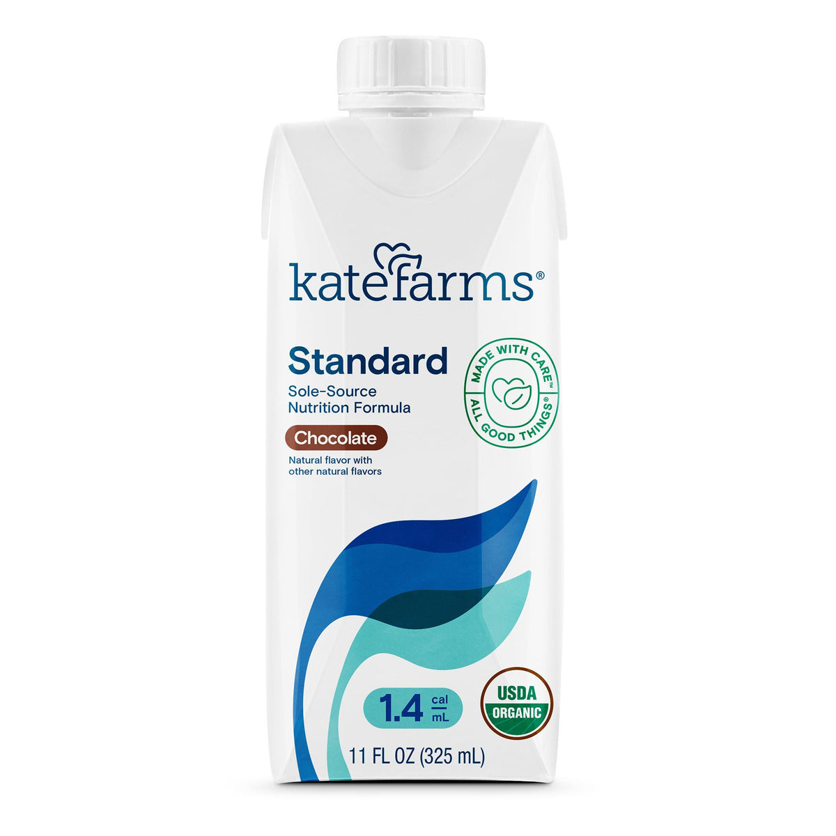 Kate Farms® Standard 1.4 Chocolate Sole-Source Nutrition Formula, 11-oz. carton, CS/12