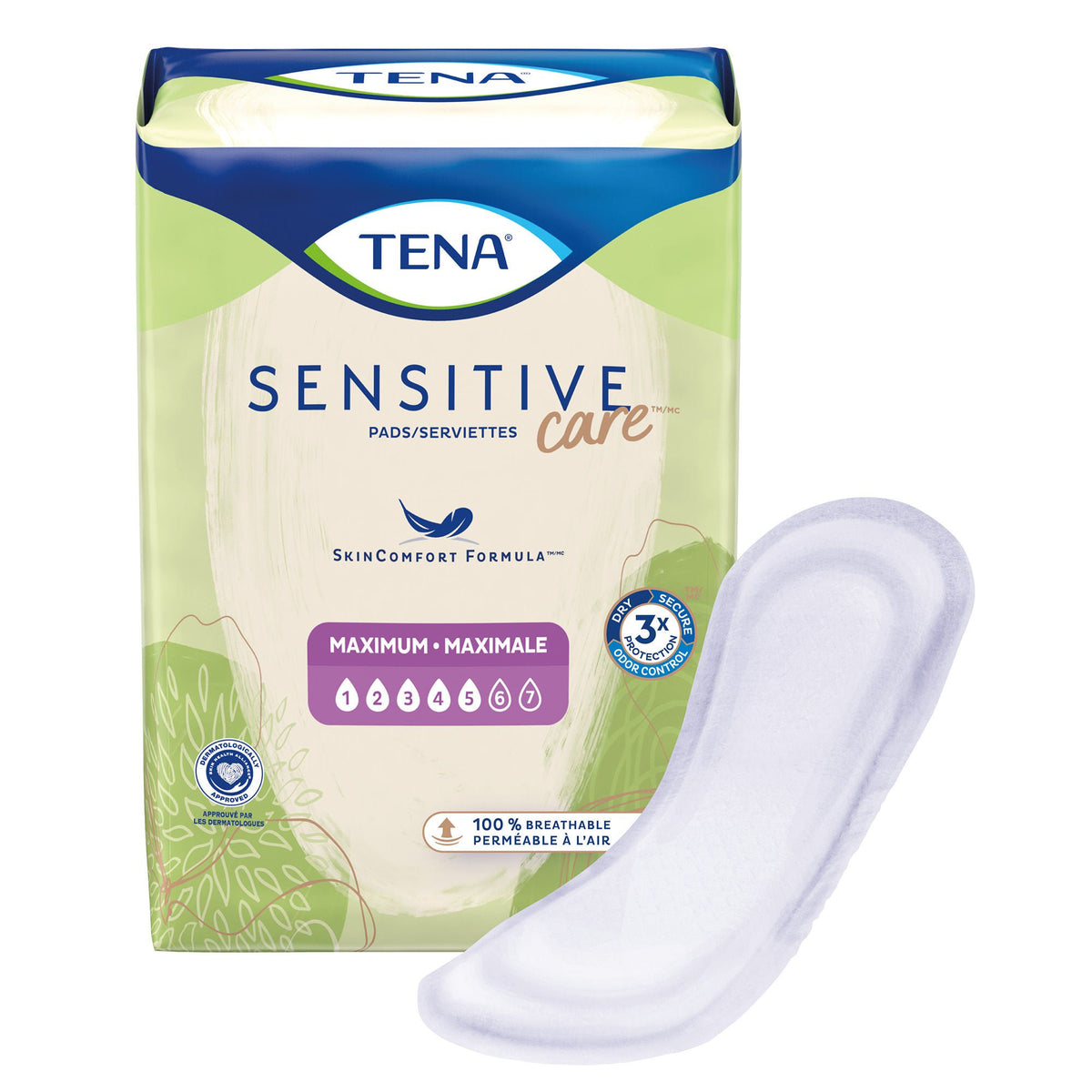 Tena® Intimates™ Maximum Bladder Control Pad, 13-Inch Length, CS/168