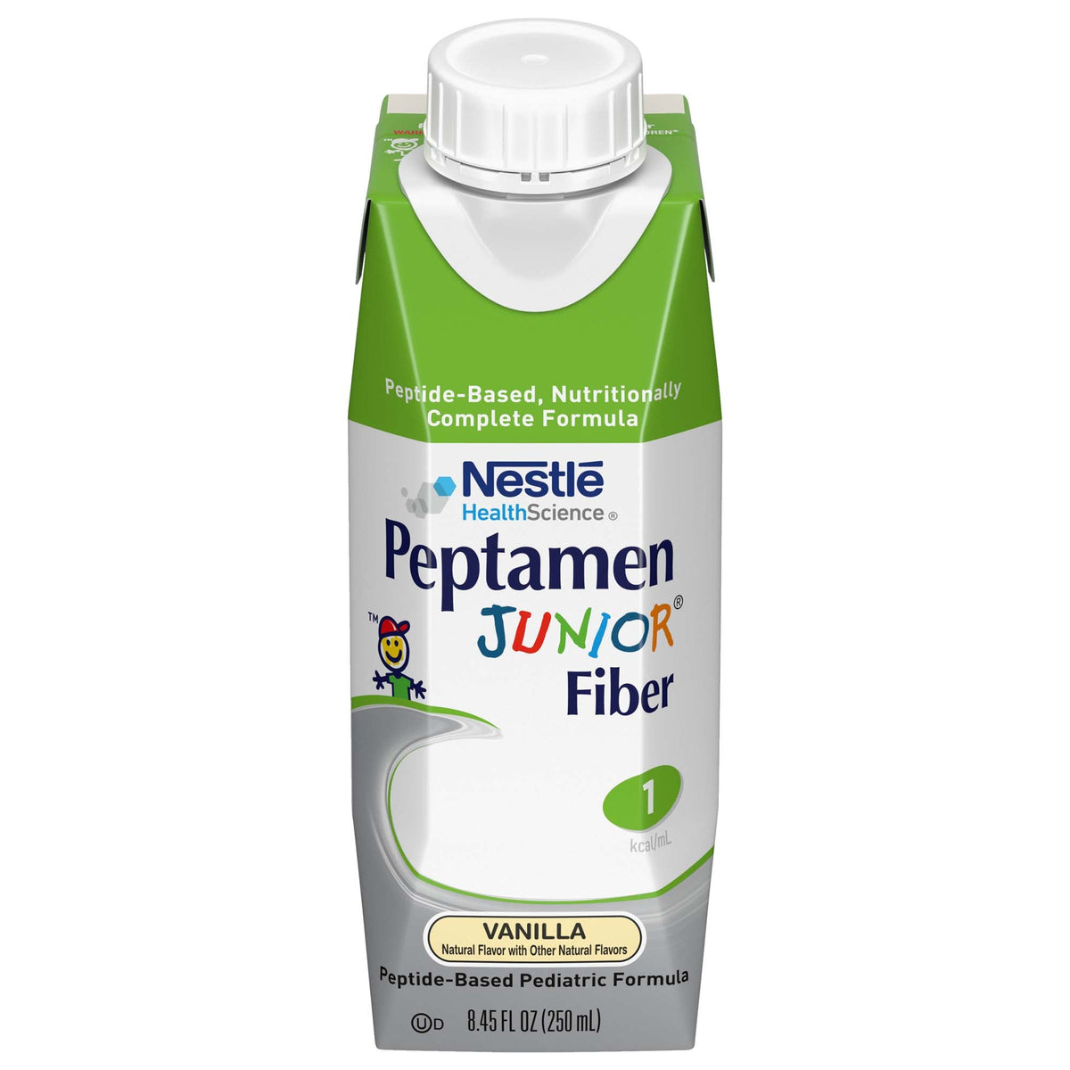 Peptamen Junior® Fiber Peptide-Based Complete Nutrition, Vanilla, 8.45-oz., CS/24