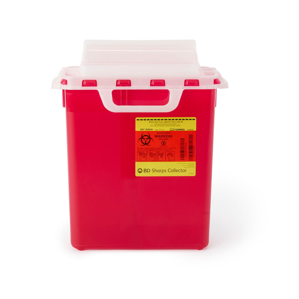 BD Multi-purpose Sharps Container, 16-3/5 x 10-7/10 x 6 Inch, CS/10