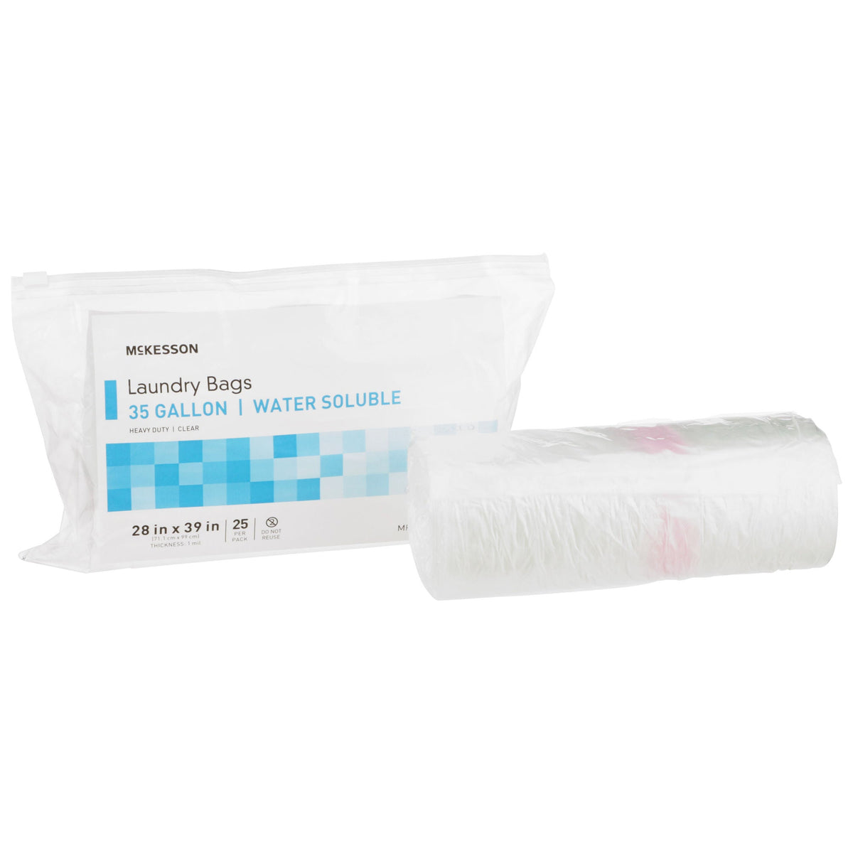 McKesson Water Soluble Laundry Bag, 30 – 35 gallon capacity, PK/25