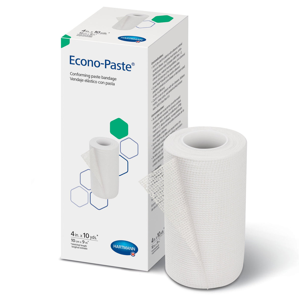 Econo-Paste® Unna Boot, 4 Inch x 10 Yard, CS/12