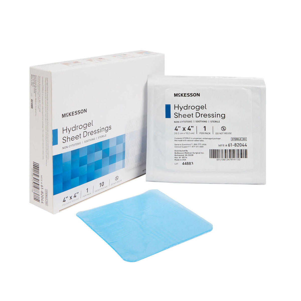 McKesson Hydrogel Dressing, 4 x 4 Inch, BX/10
