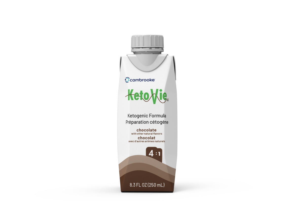 KetoVie 4:1 Ready To Drink Nutrionally Complete Ketogenic Formula 8.3 oz, Chocolate - REPLACES FC50103C