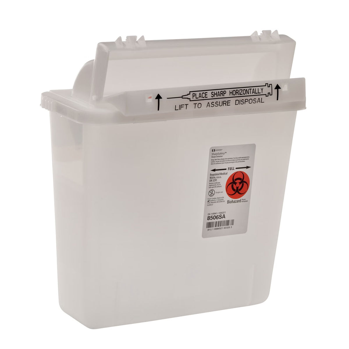 SharpStar™ In-Room™ Multi-purpose Sharps Container, 1.25 Gal., 12½ x 10¾ x 5½", EA/1