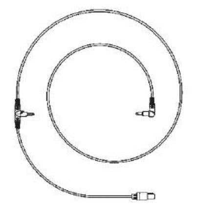 Dual Airway Right Angle Temperature Probe 86"
